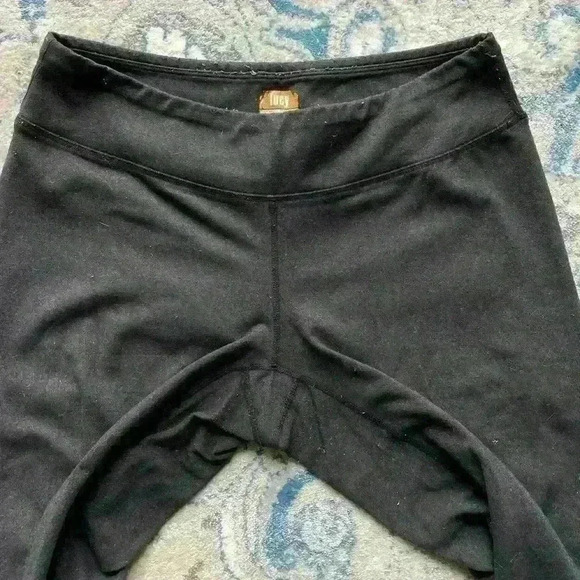 Lucy Dark Grey PowerMax Leggings with Ankle Scrunch Tie 27" Size Small - Picture 4 of 6